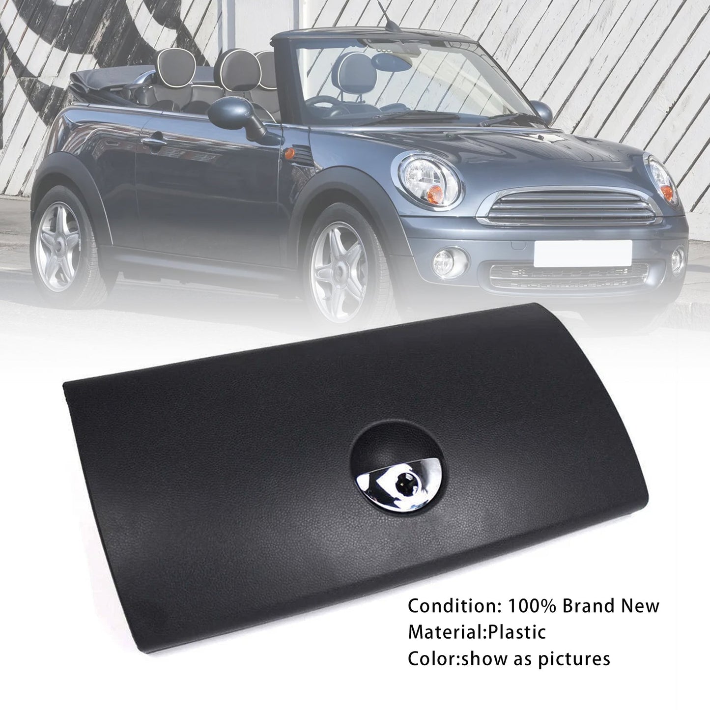 2002–2008 Mini R52 CONVERTIBILE Mini One / Cooper 1.6 Benzina Motore W10 – Copertura porta vano portaoggetti Nero 51166959970