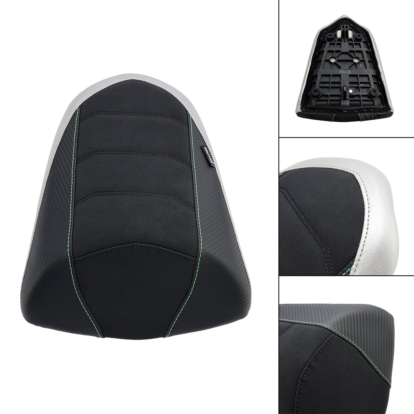 Cuscino per sedile passeggero posteriore KAWASAKI Ninja 1000SX 2022-2023, colore verde piatto