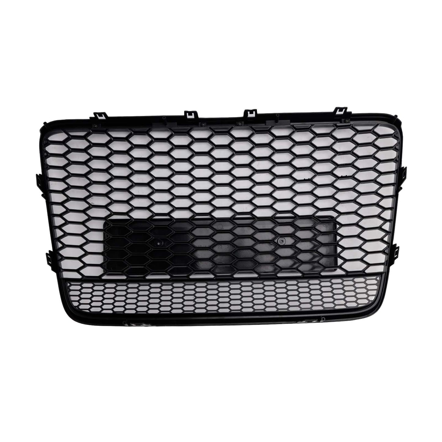 Griglia di ventilazione del radiatore per paraurti anteriore, colore nero lucido, compatibile con Audi Q7 2005-2015.