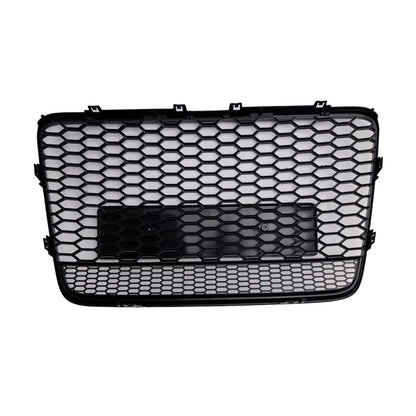 Griglia di ventilazione del radiatore per paraurti anteriore, colore nero lucido, compatibile con Audi Q7 2005-2015.