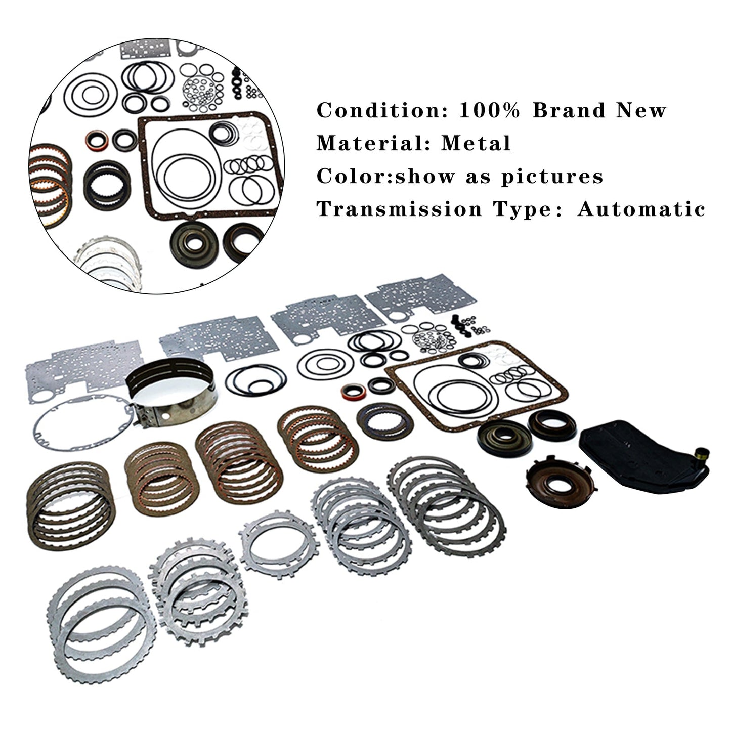 Kit di ricostruzione Super Master per trasmissione GM 4L60E dal 2004 in poi con acciai e pistoni
