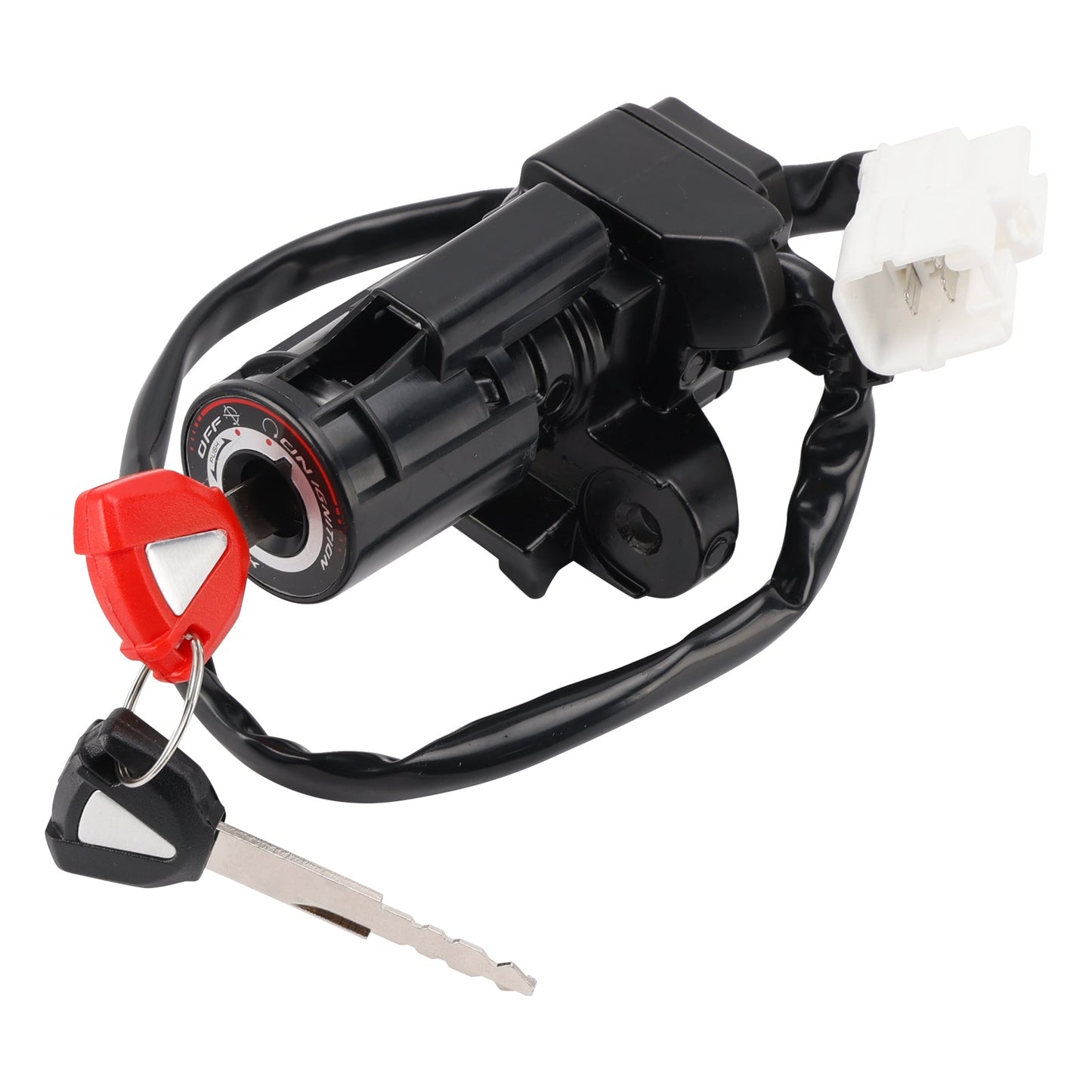 Set di chiavi per tappo del serbatoio del carburante con serratura del sedile del cilindro di accensione per Kawasaki Z 500 Ninja 500 2024-2026