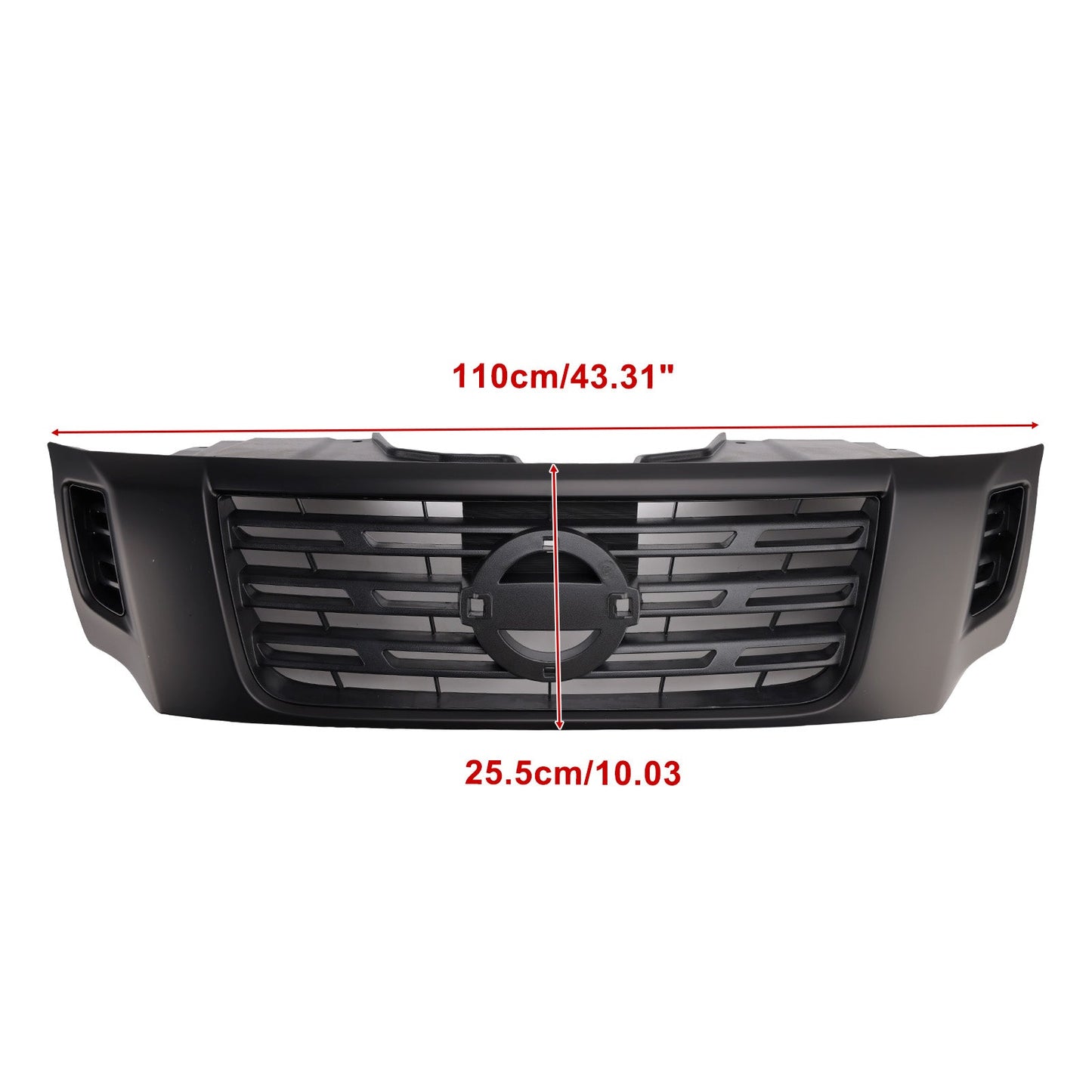 2015-2020 Per Nissan Navara NP300 D23 Griglia paraurti anteriore nera