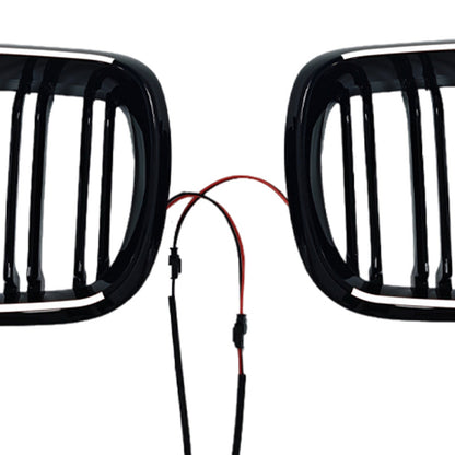 Griglia anteriore a doppio rene con lamelle per BMW X6 F16 35i/35i xDrive/50i xDrive (2014-2018)