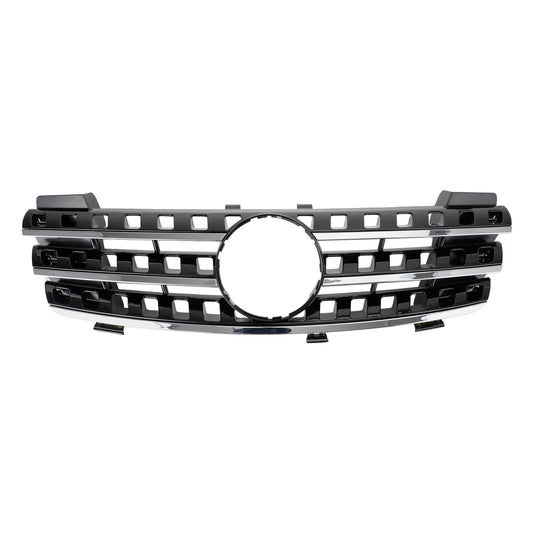 Front Bumper Grille Grill Fit Mercedes ML-Class W164 2005-2008 Chrome/Black