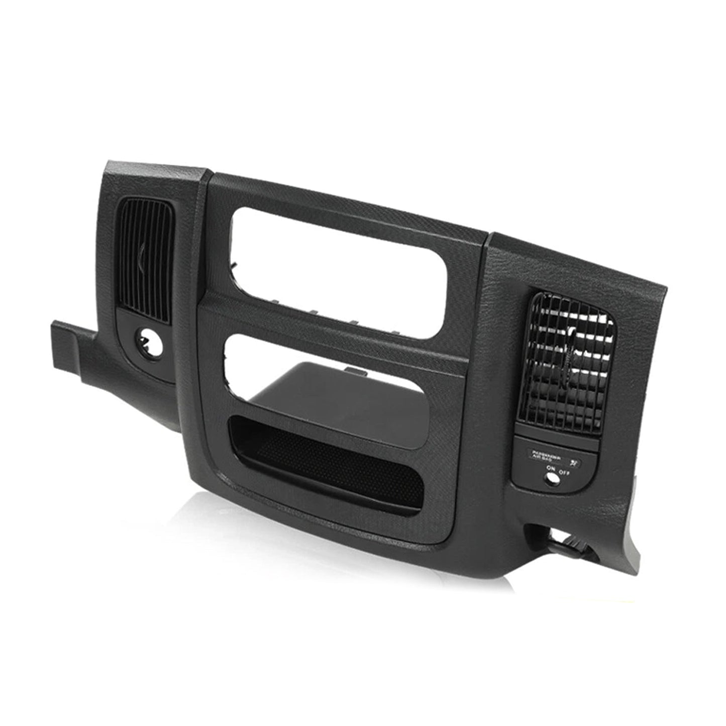 Pannello di rivestimento della bocchetta dell'aria del cruscotto centrale Dodge Ram 1500 2002-2005, nero