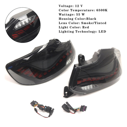 Gruppo ottico posteriore a LED fumé L&amp;R per BMW 2 F22 F23 F87 14-20