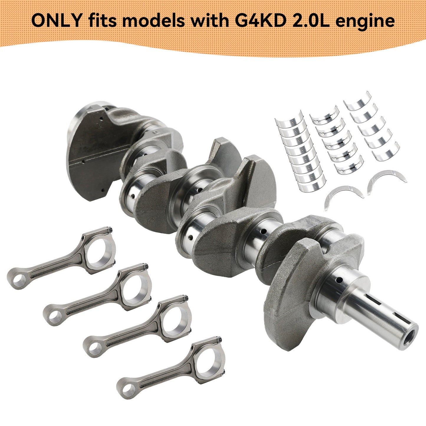 Kit di revisione motore Kia Optima G4KD 2.0L 2006-2010 - Kit cuscinetto biella albero motore 23111-2G010