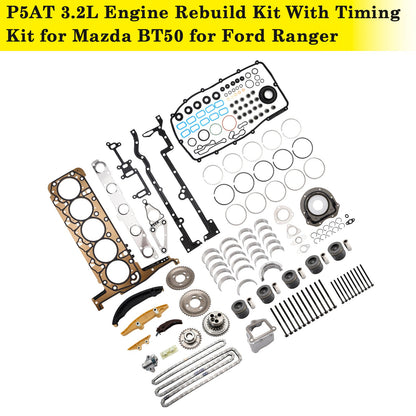 Ford Ranger P5AT con motori turbodiesel da 3,2 l e 5 cilindri Kit di ricostruzione motore P5AT da 3,2 l con kit di fasatura