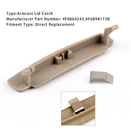 Chiusura coperchio bracciolo centrale console beige Audi A6 C6 2005-2011 4F0864245