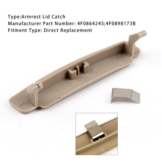 Chiusura coperchio bracciolo centrale console beige Audi A6 C6 2005-2011 4F0864245