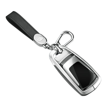 Custodia per chiave auto in TPU argentato in lega di alluminio con fibbia per Audi a6l a4l a3