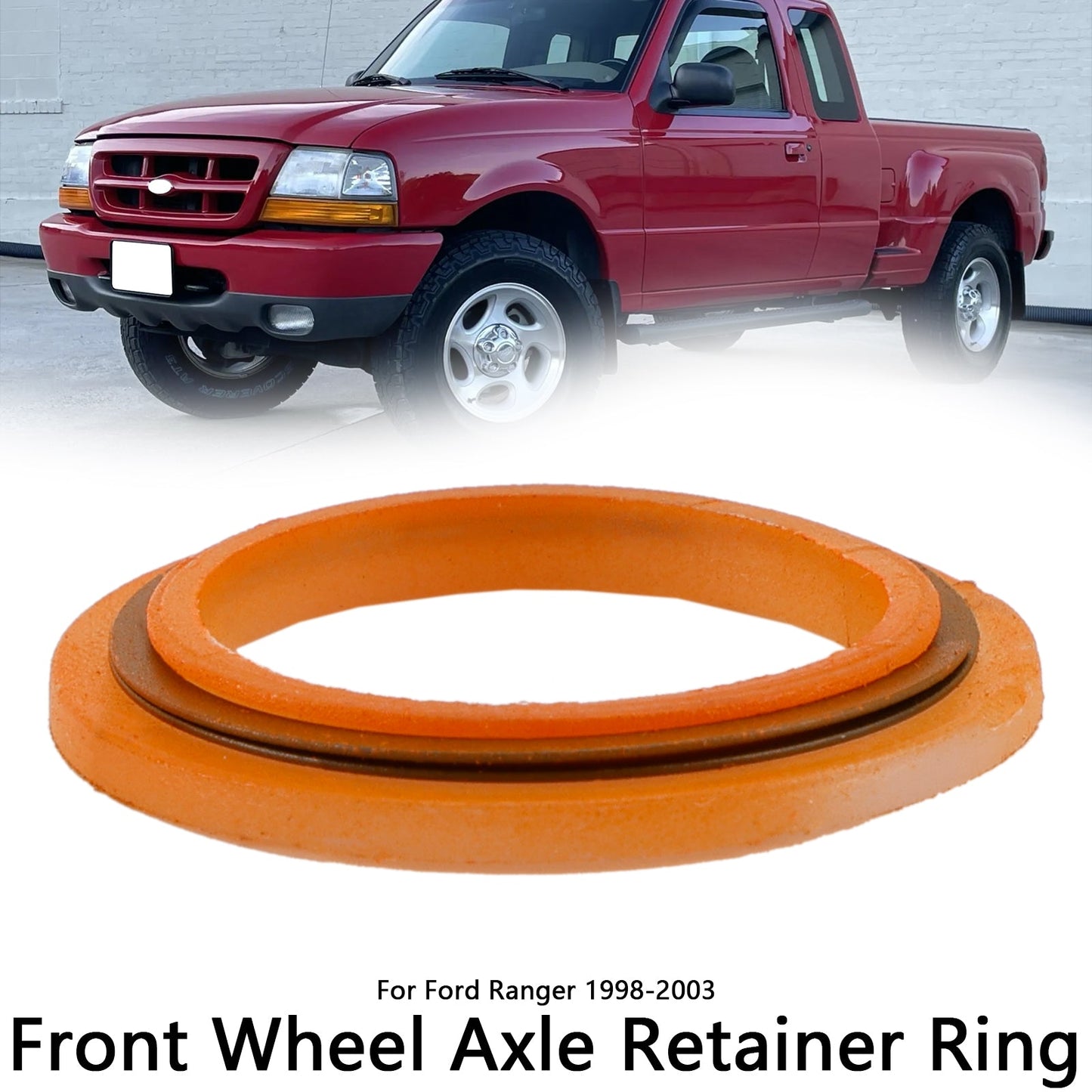 Anello di ritegno dell'asse della ruota anteriore Ford Ranger 1998-2003 1 pezzo F87Z-3B457-AA F87Z3B457AA Generico