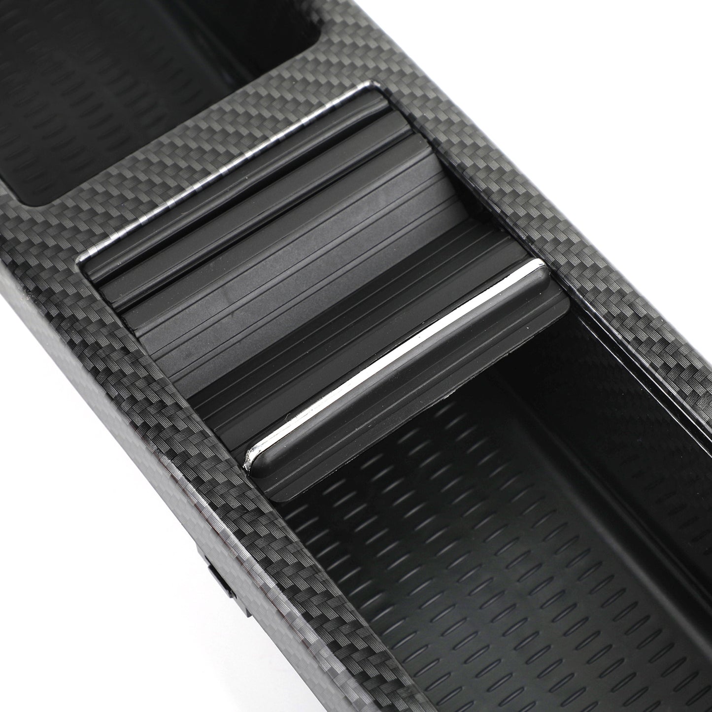 1998-2007 BMW E46 Serie 3 Portacoppa di stoccaggio della console centrale anteriore in carbonio