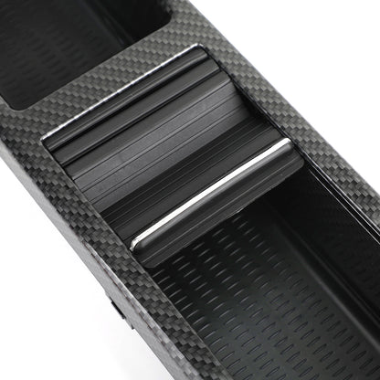 1998-2007 BMW E46 Serie 3 Portacoppa di stoccaggio della console centrale anteriore in carbonio