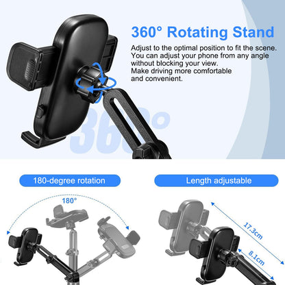 Supporto per smartphone, portabevande, per smartphone, auto, portabicchieri 2 in 1