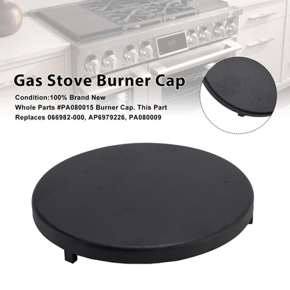Coperchio bruciatore codice PA080015, compatibile con alcuni modelli di cucine a gas Viking - Sostituisce i modelli 066982-000