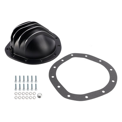 Copertura posteriore differenziale in alluminio nero Chevy/GMC 1/2 tonnellata 12 bulloni 1962-1982 YI217826T CE2862856IEC