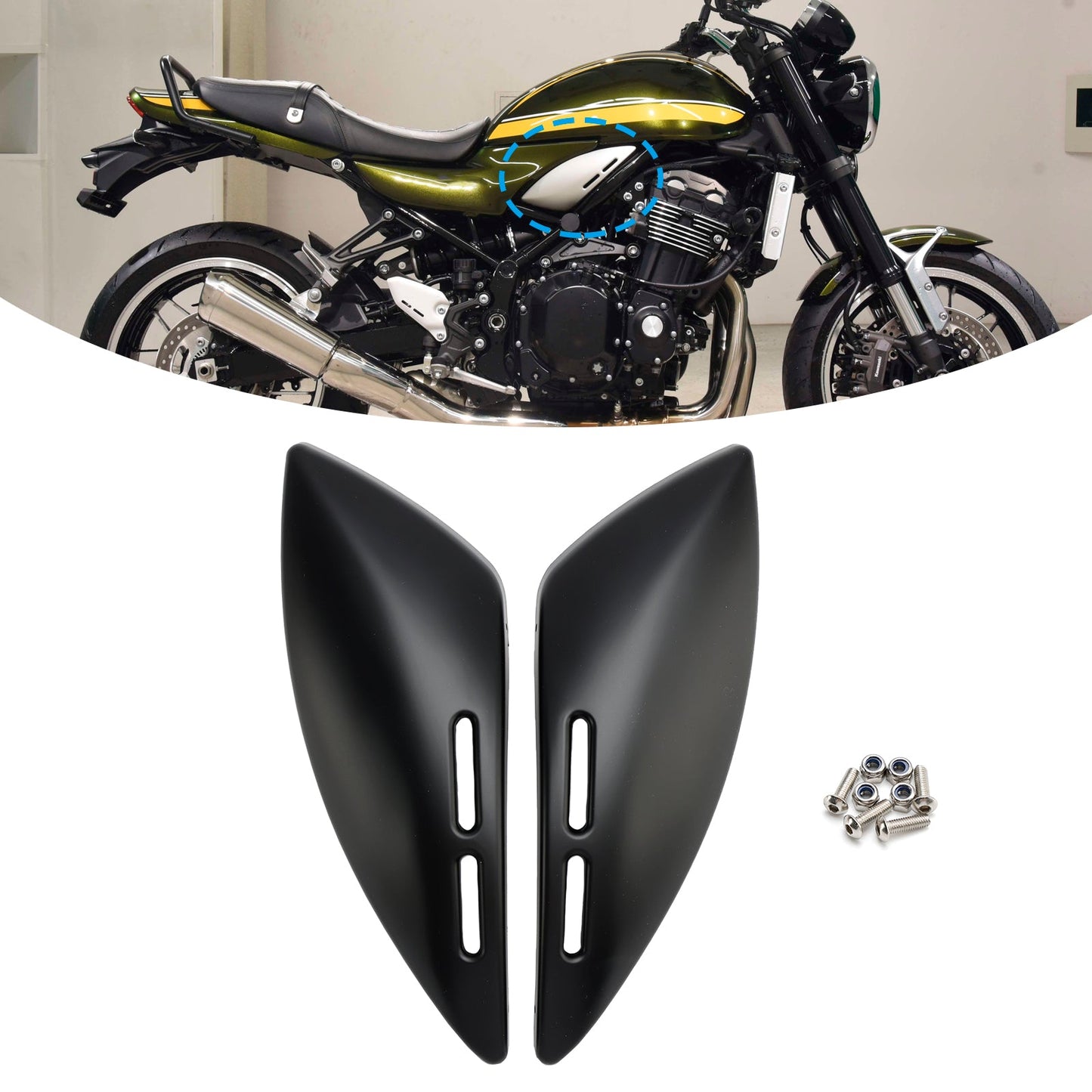 Carenatura laterale del pannello del serbatoio del gas Kawasaki Z900RS 2018-2024