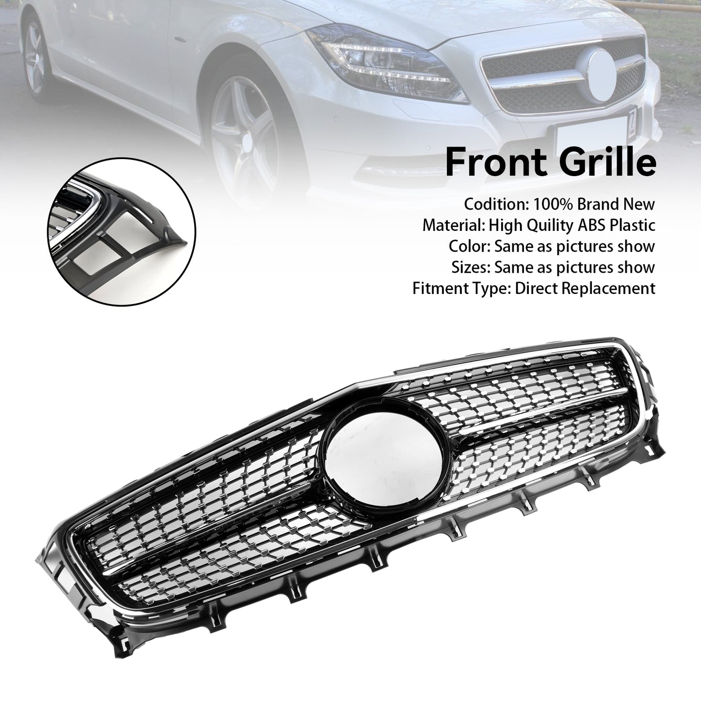 Per Mercedes-Benz W218 Classe CLS ClS350/500/550 2011-2014 Griglia anteriore
