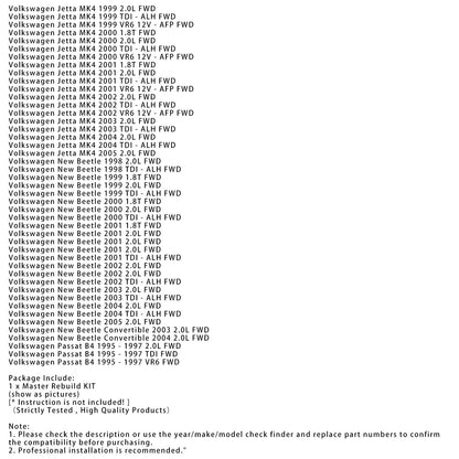 Kit di revisione e ricostruzione della trasmissione principale per Volkswagen New Beetle TDI 2001 ALH FWD 01M