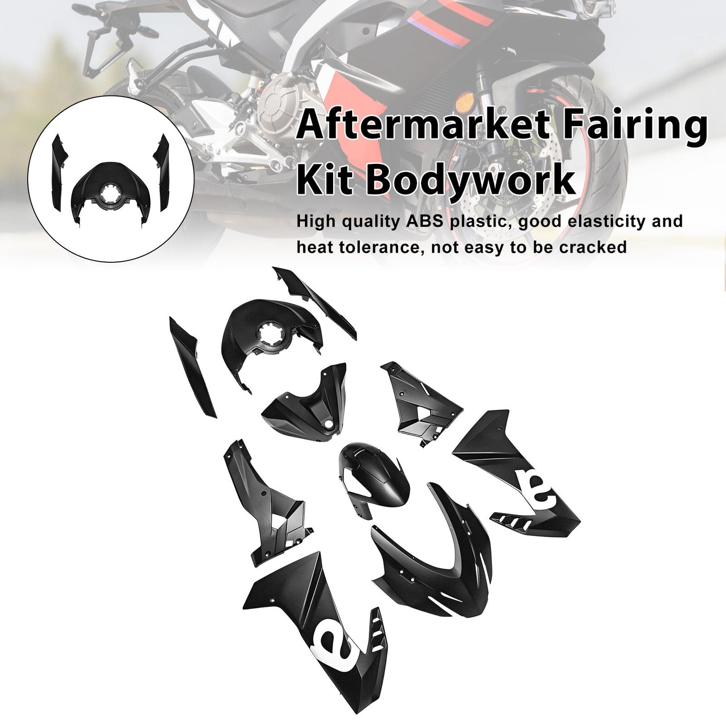 Kit carenatura in plastica ABS per iniezione per Aprilia RS457 2024-2025 04#