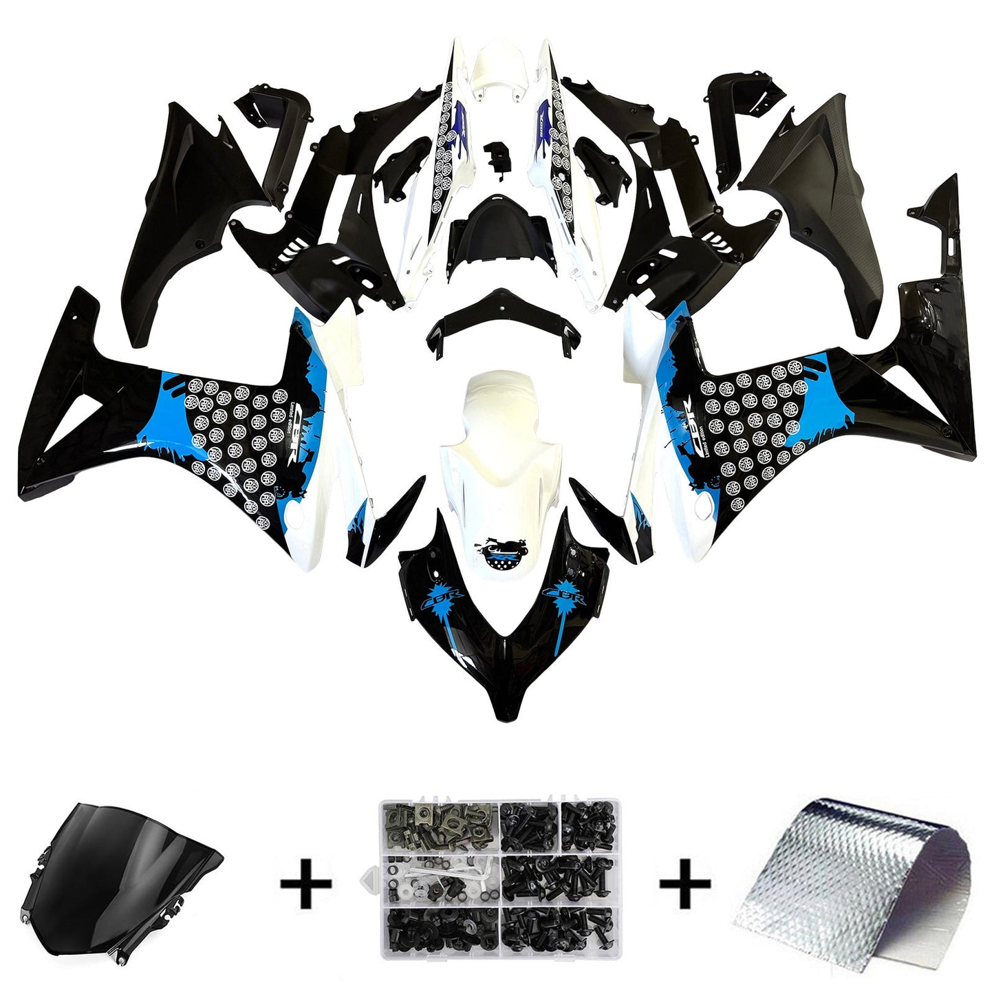 Kit di carene in plastica ABS stampate a iniezione per Honda CBR500R 2013-2015