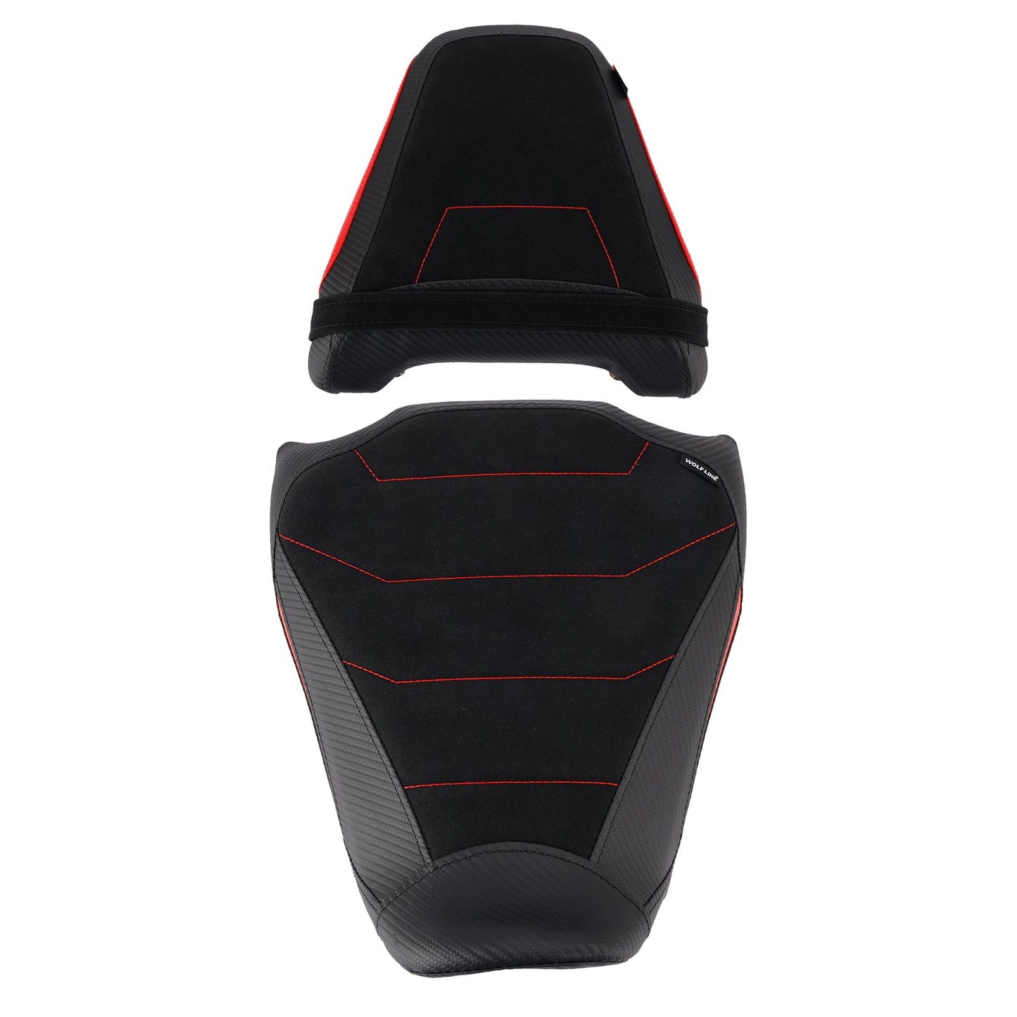 2024-2025 Per Honda Cb650R Cbr650R Parte anteriore inferiore con sedile posteriore conducente passeggero Rosso2