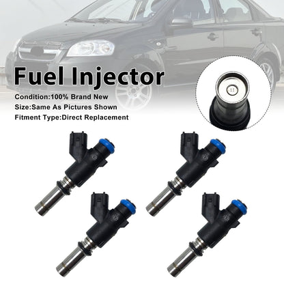 4 iniettori di carburante per Chevrolet Aveo 09-11 e Pontiac G3 09-10 25380933