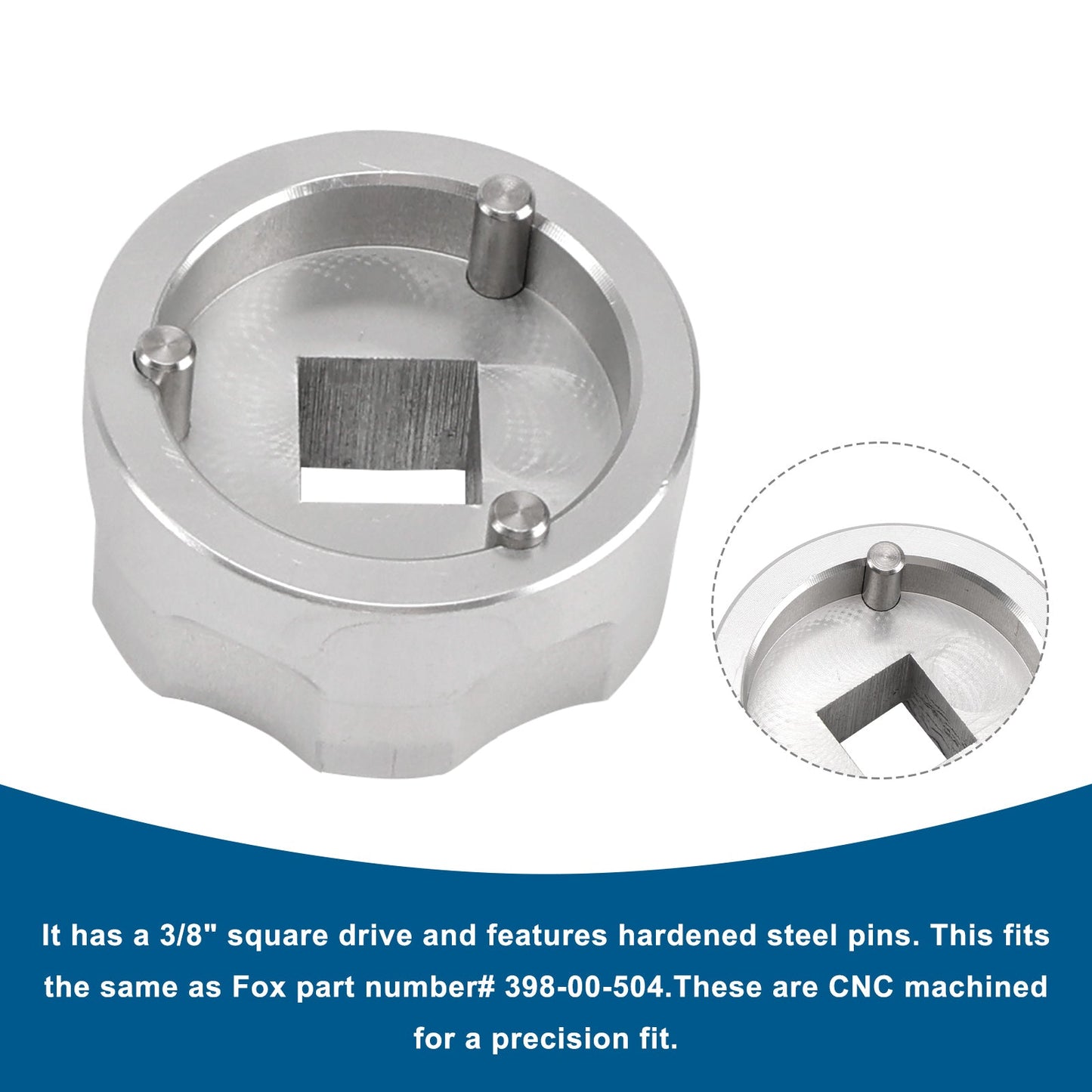 Strumento per presa forcella per la rimozione del pistone esterno a 3 pin Fox CTD - 398-00-504