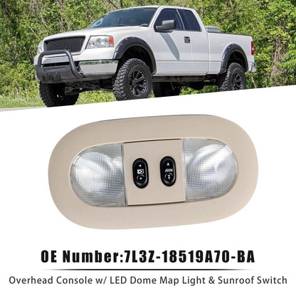 Interruttore per luce abitacolo, plafoniera e tettuccio apribile 7L3Z-18519A70-BA per Ford F-150 04-08