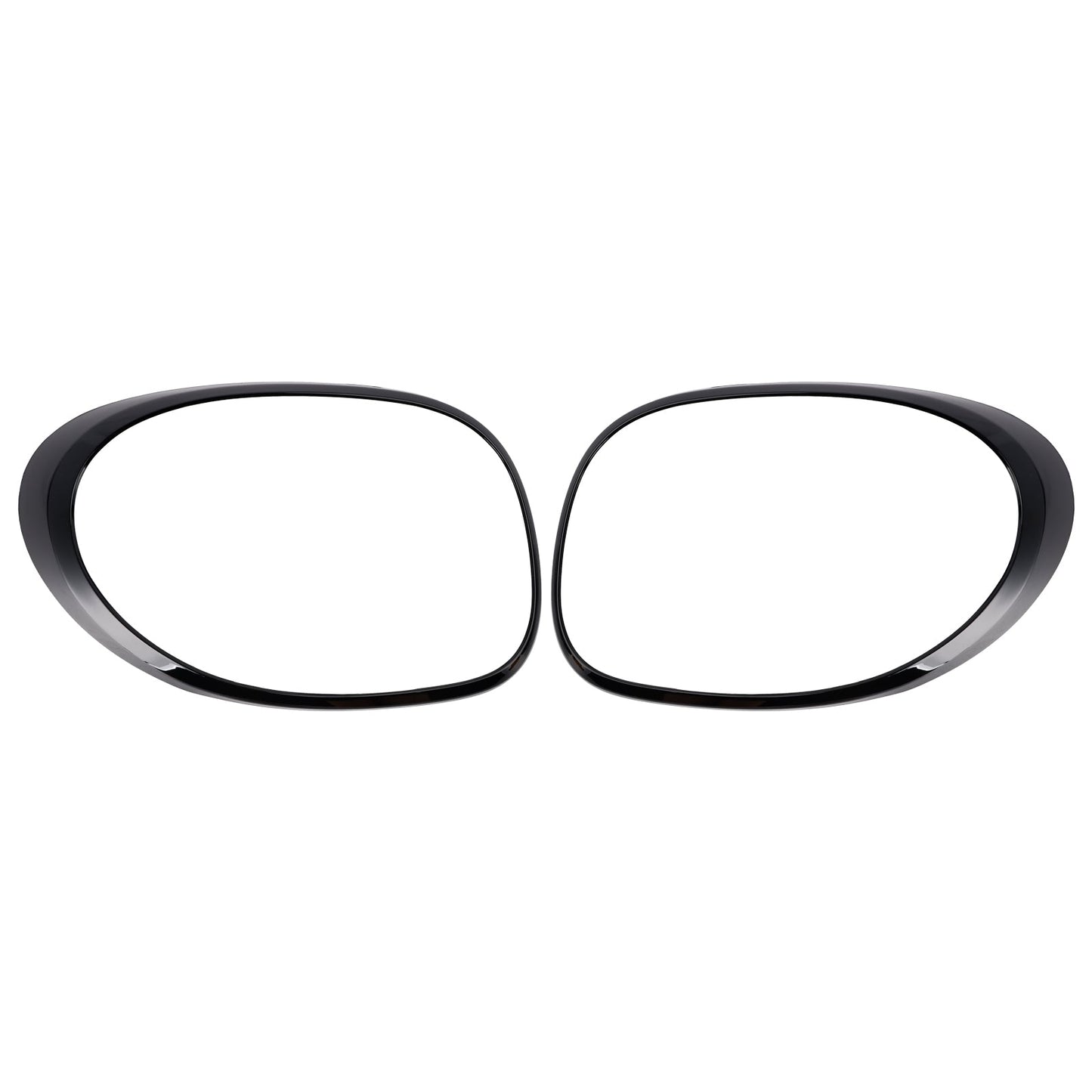 Anello di finitura per fanale posteriore sinistro e destro per Fiat 500L 2014-2020, nero.