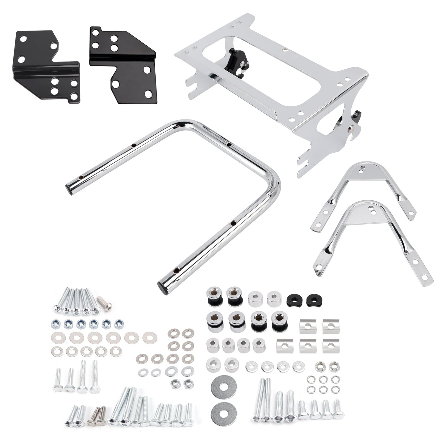 PORTAPACCHI RIMOVIBILE TWO UP CROMATO PER MODELLO TOURING 1996-2008