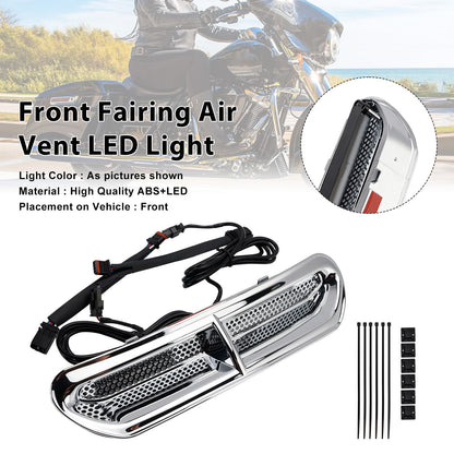 Luce LED per presa d'aria anteriore per Touring Street Glide 2014-2024