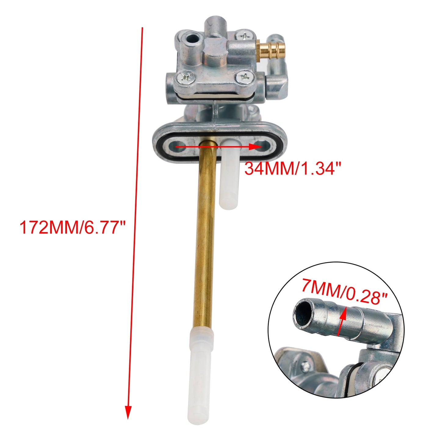 Rubinetto del serbatoio del carburante, rubinetto di scarico adatto per Kawasaki KL500 87-1990 KL650 1987-2007