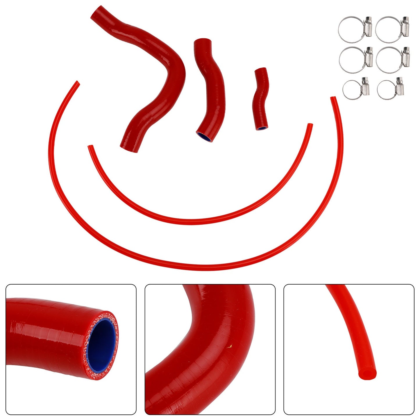 Tubo flessibile del liquido di raffreddamento del radiatore in silicone Honda CB750 Hornet 2023-2025