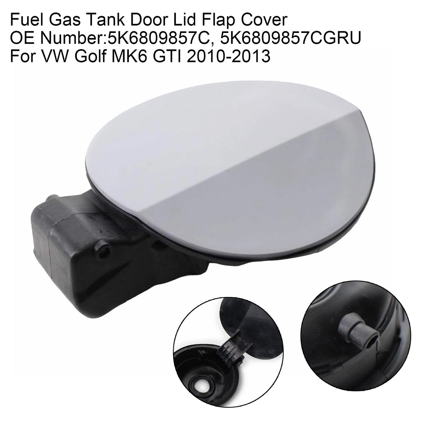 Coperchio dello sportello di riempimento del serbatoio del carburante 5K6809857C per VW GTI Golf MK6 10-13