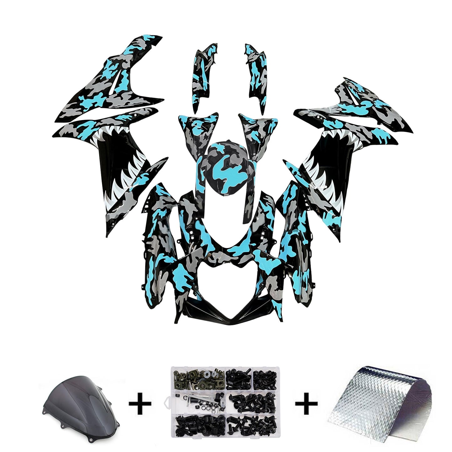 Kit carenatura iniezione plastica ABS per Suzuki GSXR 600/750 2011-2025 K11