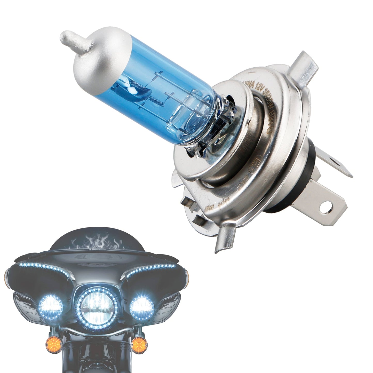 Lampada per moto Cool Blue Mega HS1 64185CBM PX43T 12V 35/35W 4300K per OSRAM