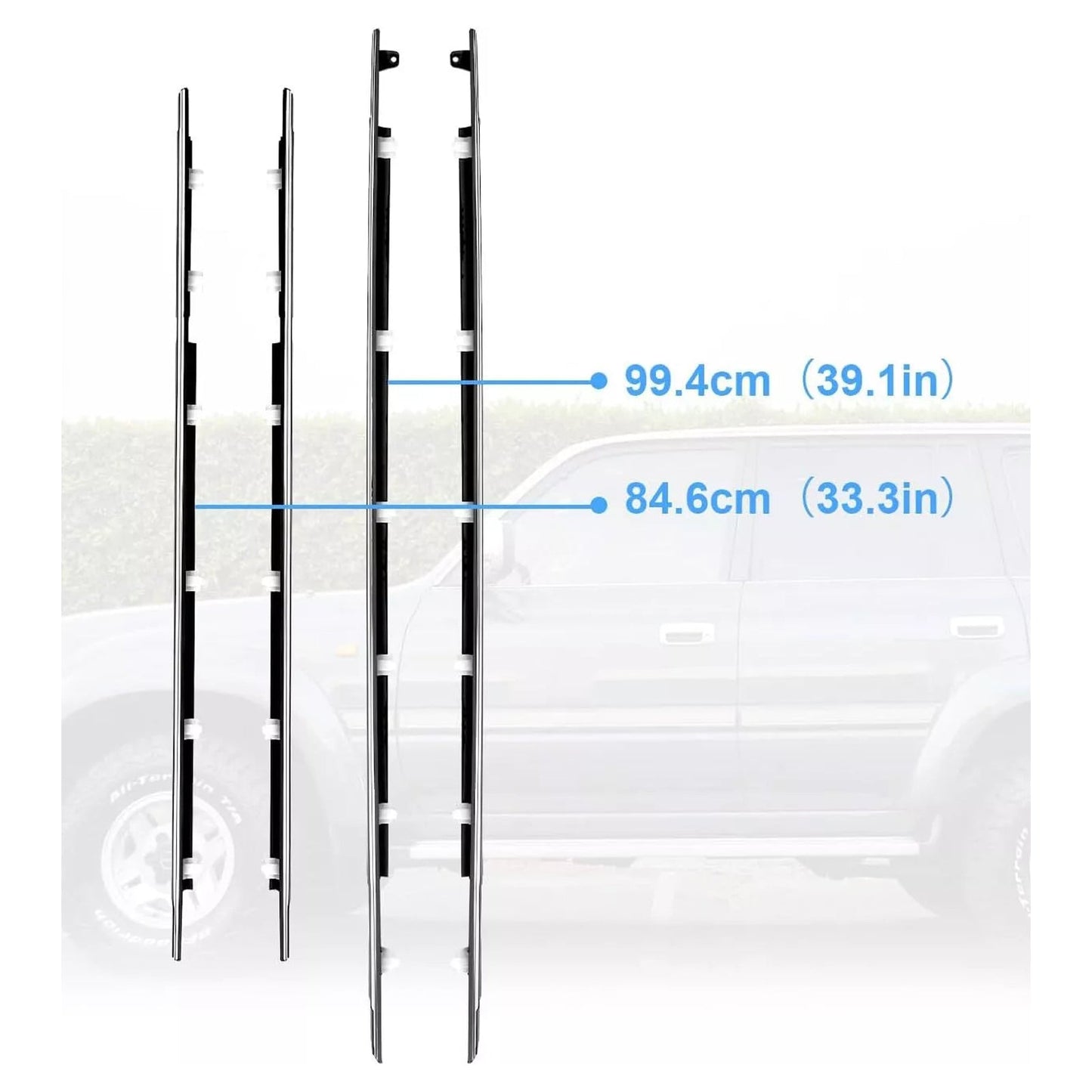Modanatura per cintura porta Lexus LX450 4 pezzi 1996-1998 75710-60021 75730-60020