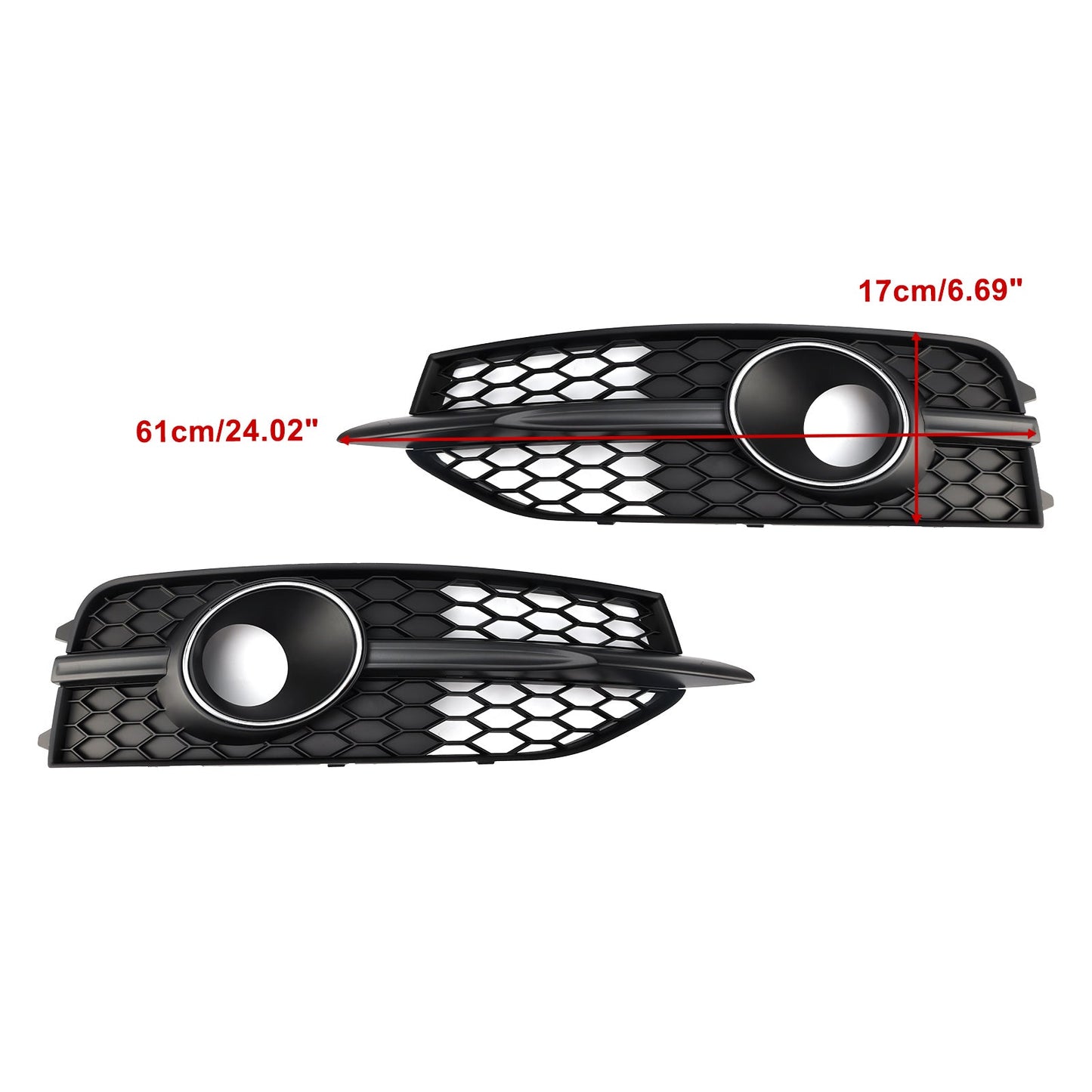 Cornice copri griglia fendinebbia paraurti anteriore nera Audi A7 S-Line S7 2012-2015