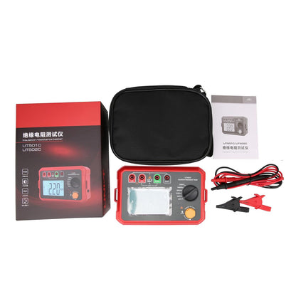 Megohmmetro digitale UT502C, tester di resistenza di isolamento, multimetro