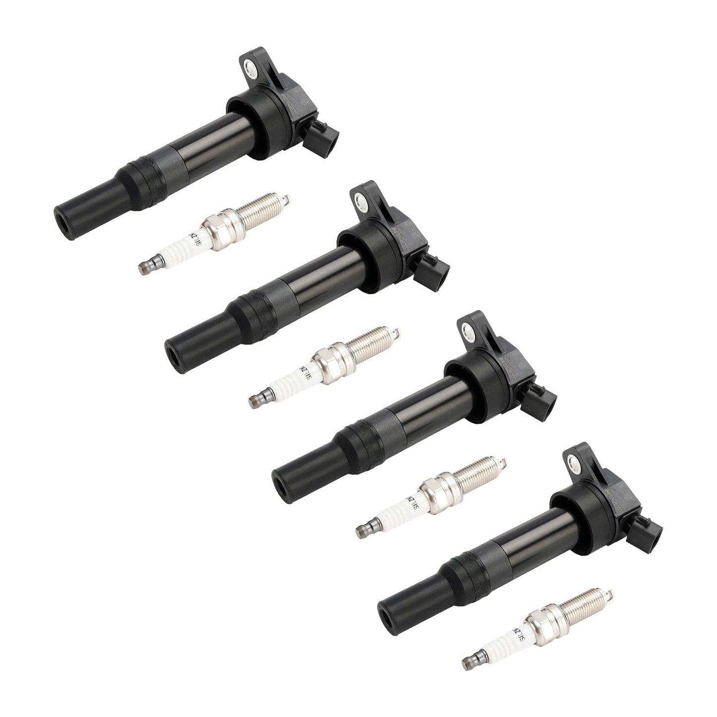 2013-2014 Hyundai Elantra Coupé 2.0L L4 4x Bobina di accensione + Candela UF651 1788511