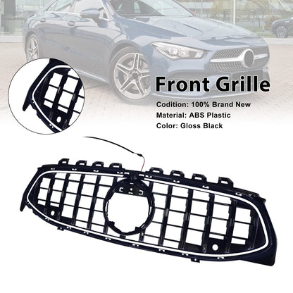 Griglia paraurti anteriore nera per Mercedes Classe CLA W118 C118 GT 2020-2024