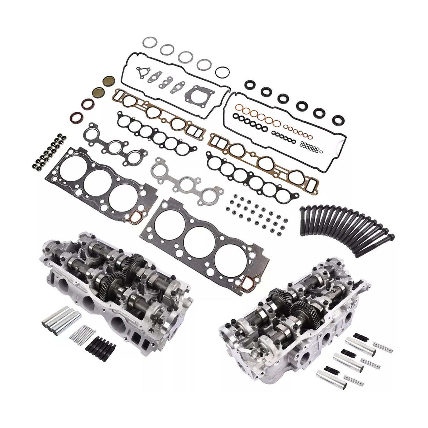 1996-2002 TOYOTA 4RUNNER 3.4L 2 pezzi testata cilindro e guarnizioni e bulloni 11101-69136 1305362050