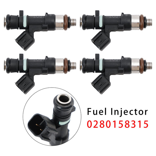 4 pezzi iniettori carburante per Volvo C30 S60 V50 V60 XC60 L5 2.5L 05-16 0280158315