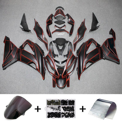 Kit carenatura iniezione in plastica ABS adatto per Kawasaki ZX6R 636 2013-2018