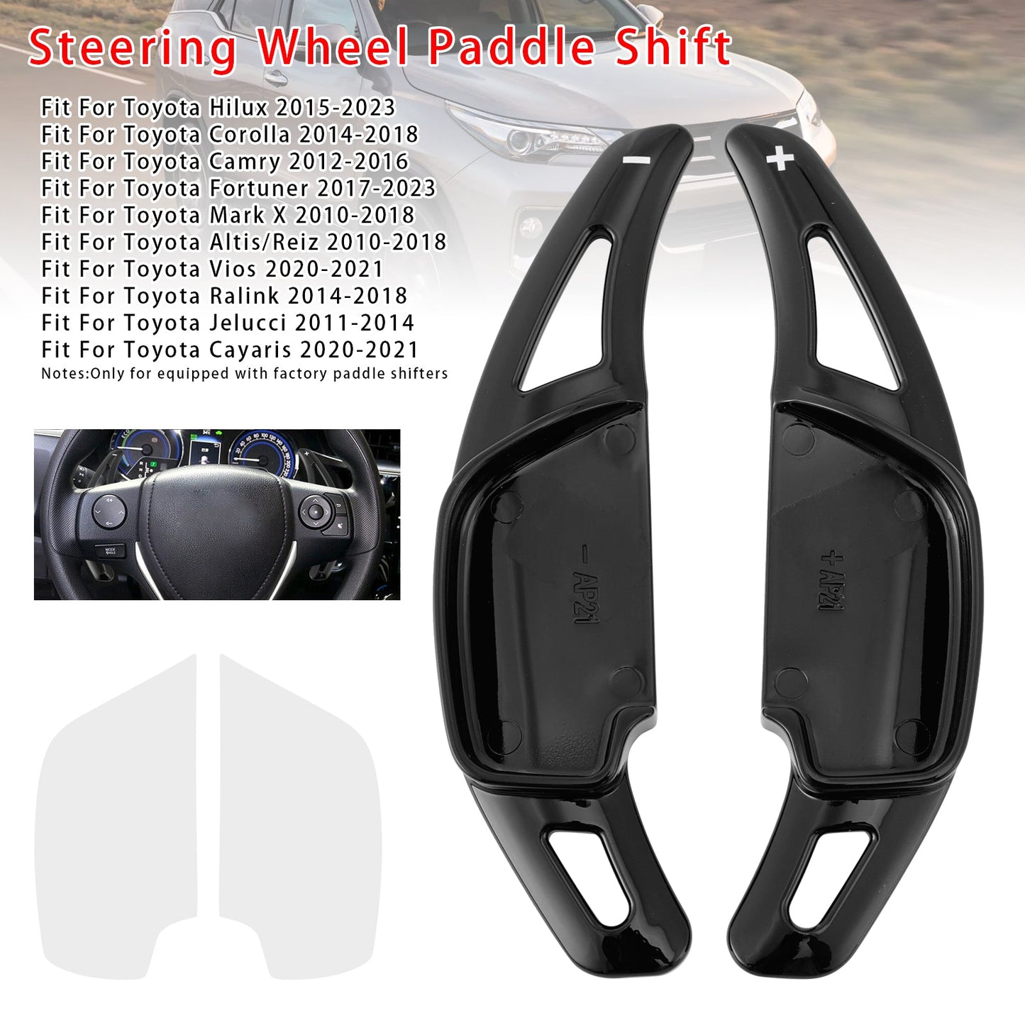 Leva del cambio al volante per Toyota Hilux Fortuner