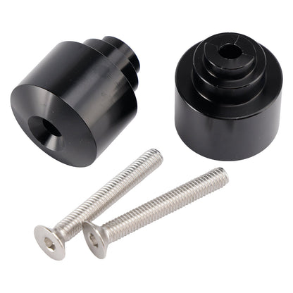 Set di contrappesi in alluminio nero per manubrio Honda CBR600 CBR900 VFR800 CTX700