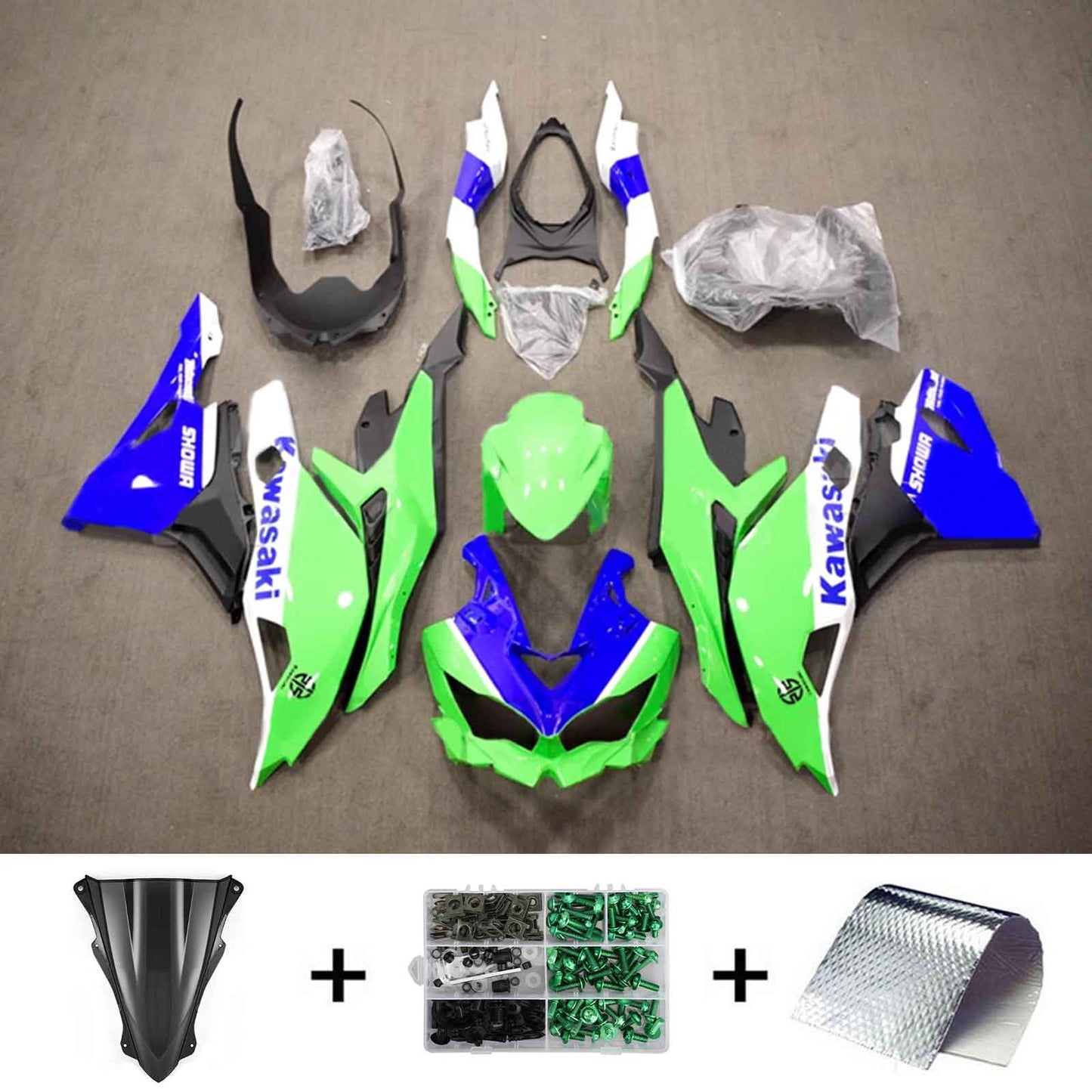 Kit carenatura iniezione Kawasaki Ninja ZX-25R ZX-4R ZX-4RR 2019-2024